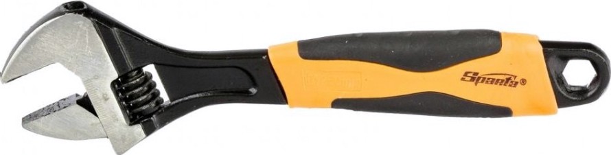 Ключ разводной Sparta 250 мм двухкомпонентная рукоятка 15543 [15543]