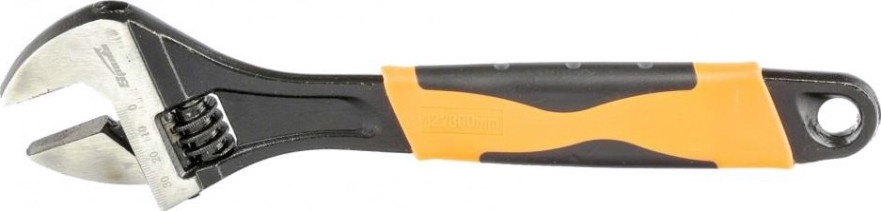 Ключ разводной Sparta 300 мм двухкомпонентная рукоятка 15544 [15544]