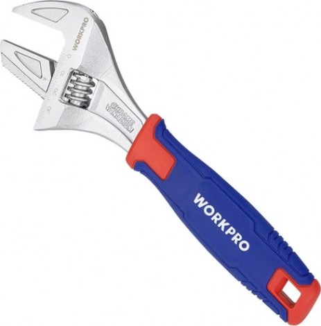 Ключ разводной WORKPRO WP272014 2-в-1 42х200мм с функцией трубного ключа Ключ разводной WORKPRO WP272014 2-в-1 42х200мм с функцией трубного ключа