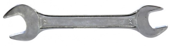 Ключ рожковый Sparta 24х27 мм хромированный [144775]