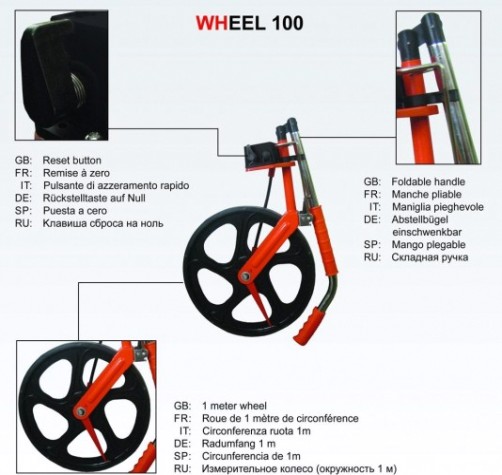 Колесо измерительное ADA Wheel 100 [А00113]