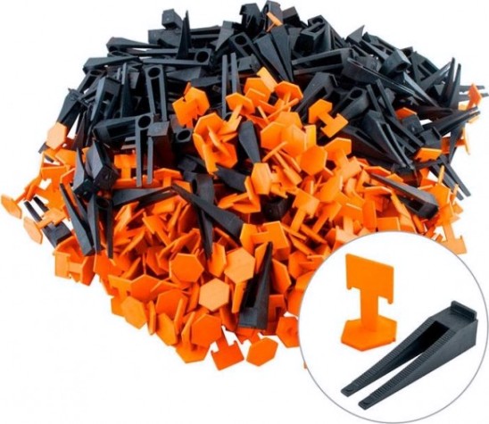 Комплект СВП Biber 55641 зажим (флажок) и клин 1,5мм (по 250шт.) [тов-215923]