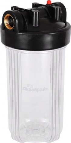 Корпус фильтра АКВАБРАЙТ АБФ-10ББ-ПР прозрачный 1" [АБФ-10ББ-ПР]