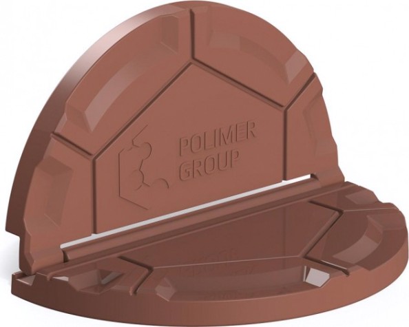 Крышка для колодца POLIMER GROUP "Роса" [коричневый]