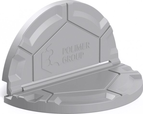 Крышка для колодца POLIMER GROUP "Роса" [серый]