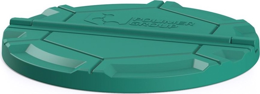 Крышка для колодца POLIMER GROUP "Роса" [зеленый]