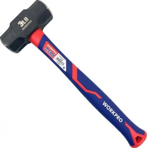 Кувалда WORKPRO WP241032 1500гр, с фиберглассовой рукояткой