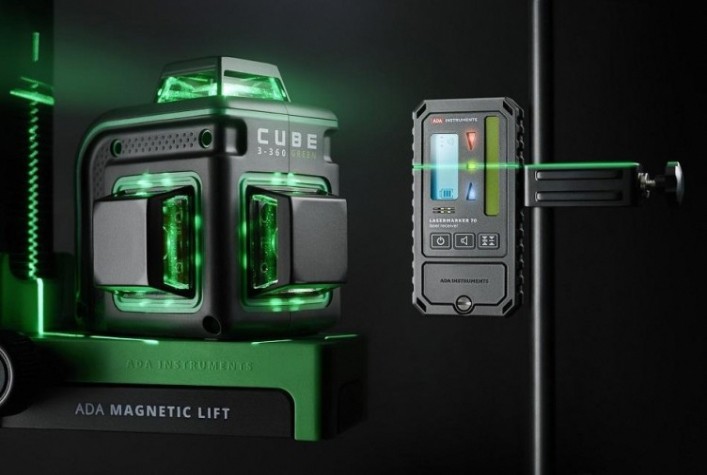 Лазерный уровень ADA CUBE 3-360 GREEN BASIC EDITION [А00560]