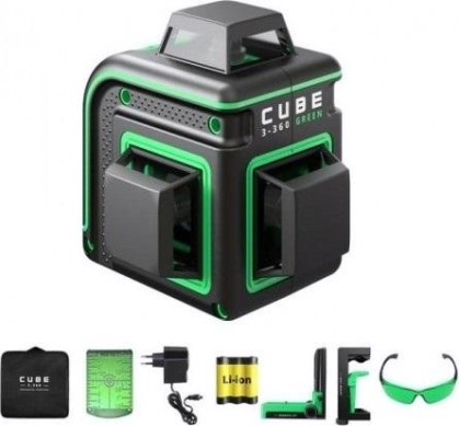 Лазерный уровень ADA CUBE 3-360 GREEN HOME EDITION [А00566]