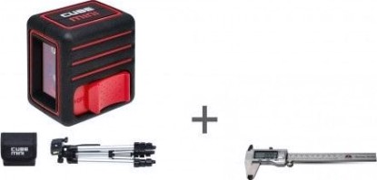 Лазерный уровень ADA CUBE MINI PROFESSIONAL EDITION + Штангенциркуль ADA Mechanic 150 PRO [А00731]