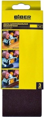 Лента шлифовальная Biber 70332 75х457мм P60 (уп.3шт.) [тов-157915]