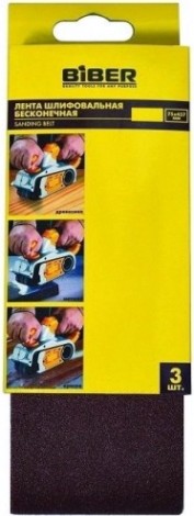 Лента шлифовальная Biber 70343 75х533мм P80 (уп.3шт.) [тов-157923]