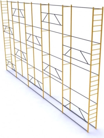 Леса строительные облегченные РИНСТРОЙ ЛРСП-250 D-32 мм 14х12 без настила