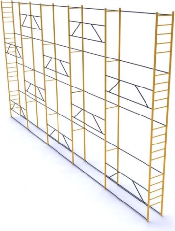 Леса строительные облегченные РИНСТРОЙ ЛРСП-250 D-32 мм 16х 6 без настила