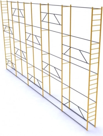 Леса строительные облегченные РИНСТРОЙ ЛРСП-250 D-32 мм 16х18 без настила