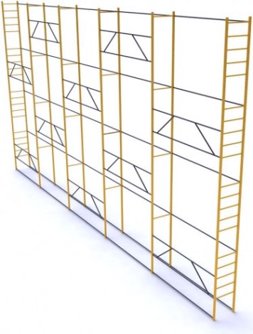 Леса строительные облегченные РИНСТРОЙ ЛРСП-250 D-32 мм 8х 3 без настила