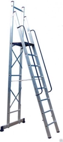 Лестница с платформой АЛЮМЕТ АРЕ 1408 [APE 1408]