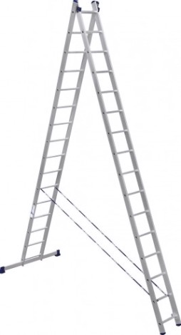 Лестница-стремянка двухсекционная АЛЮМЕТ 6216 2х16 [6216]