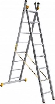 Лестница-стремянка двухсекционная АЛЮМЕТ 9208 2х 8 [9208]