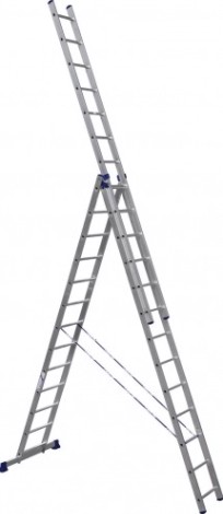 Лестница-стремянка трехсекционная АЛЮМЕТ 5313 3х13 [5313]