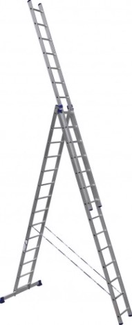 Лестница-стремянка трехсекционная АЛЮМЕТ 5314 3х14 [5314]