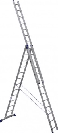 Лестница-стремянка трехсекционная АЛЮМЕТ 6313 3х13 [6313]