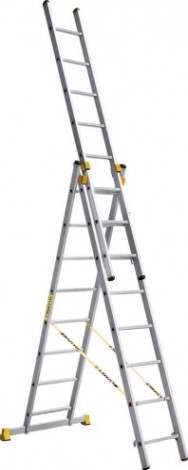 Лестница-стремянка трехсекционная АЛЮМЕТ 9308 3х 8 [9308]
