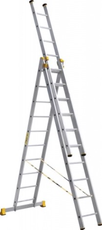 Лестница-стремянка трехсекционная АЛЮМЕТ 9310 3х10 [9310]