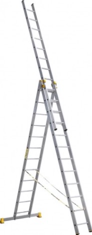 Лестница-стремянка трехсекционная АЛЮМЕТ 9312 3х12 [P3 9312]