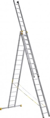 Лестница-стремянка трехсекционная АЛЮМЕТ 9314 3х14 [P3 9314]