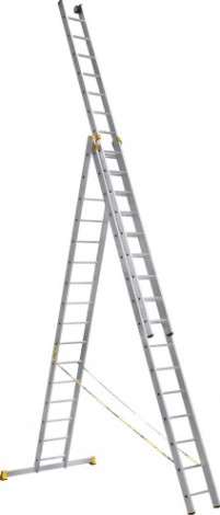 Лестница-стремянка трехсекционная АЛЮМЕТ 9316 3х16 [9316]