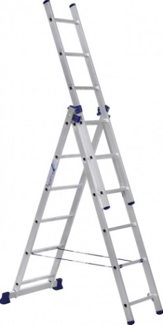 Лестница трехсекционная АЛЮМЕТ 5306 3х 6 [5306]
