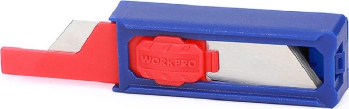 Лезвие для ножа WORKPRO WP213002 sk5 10шт. трапециевидные, в проф. чехле