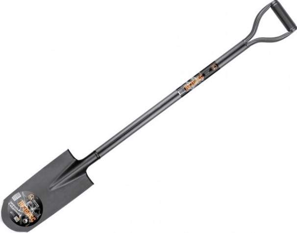 Лопата ЦЕНТРОИНСТРУМЕНТ "КУЗБАСС" 1546ЦИ дренажная с металлическим черенком [1546]