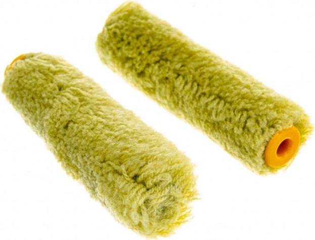 Мини-валик Biber 31 581 31581 полиакрил, ворс 11мм, 100мм (уп.2шт) [Тов-038521]