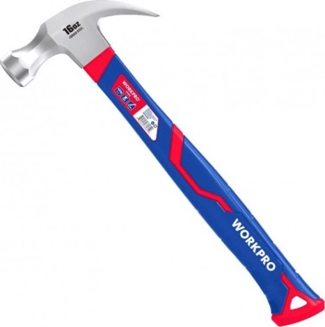 Молоток-гвоздодер WORKPRO WP241012 560гр
