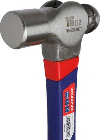 Молоток слесарный WORKPRO WP241029 с круглым бойком 450гр Молоток слесарный WORKPRO WP241029 с круглым бойком 450гр