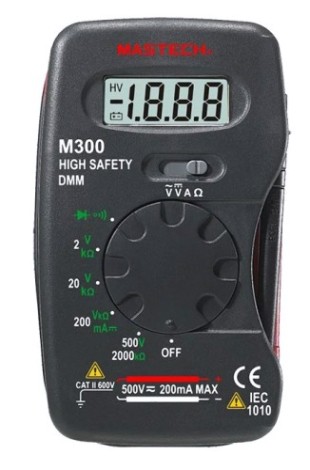 Мультиметр цифровой MASTECH M300 с автовыбором диапазона [13-2009]