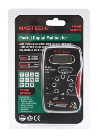 Мультиметр цифровой MASTECH M300 с автовыбором диапазона [13-2009]