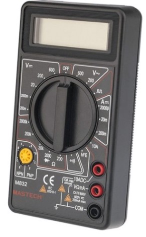 Мультиметр цифровой MASTECH M832 с прозвонкой+меандр [13-2003]
