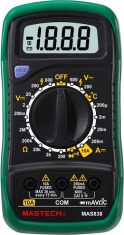 Мультиметр цифровой MASTECH MAS838 [13-2008]
