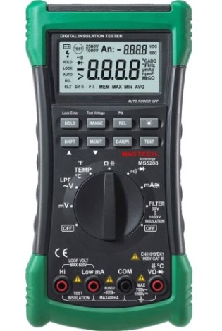 Мультиметр цифровой MASTECH MS5208 с T-RMS [13-2108]