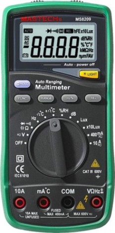 Мультиметр цифровой MASTECH MS8209 профессиональный [13-2087]