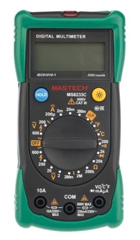 Мультиметр цифровой MASTECH MS8233C измеритель температуры [13-2015]