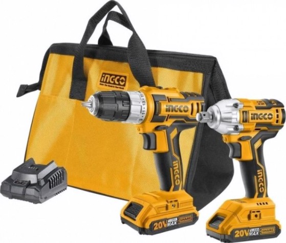 Набор аккумуляторного инструмента INGCO CKLI2007 Li-Ion 2шт