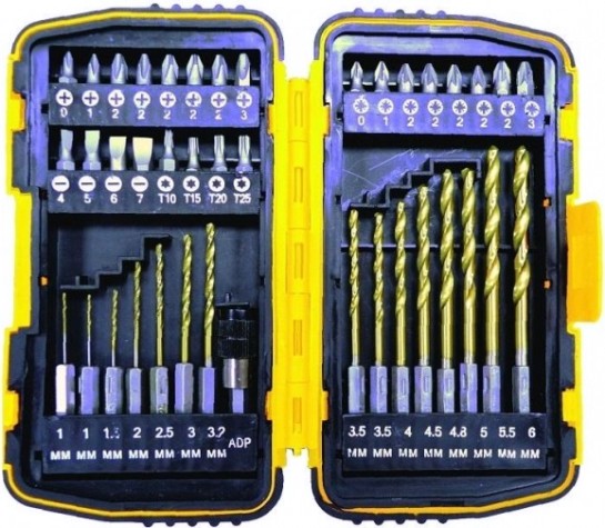 Набор бит Biber 84945 и сверл 40 пред. [тов-160269]