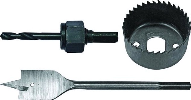 Набор для врезки дверных защелок Biber 75712 24/50мм (3 предм.) [тов-156529]