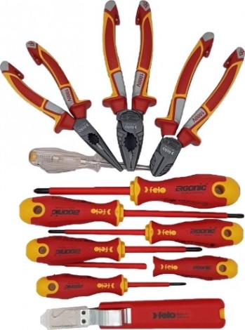 Набор инструментов для электромонтажа FELO 41391104 1000 V, 11 предметов