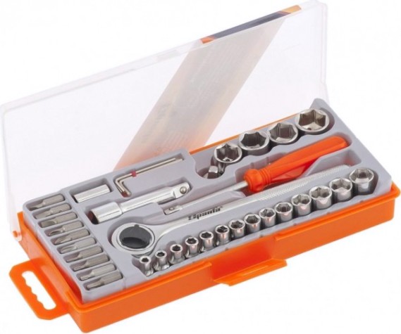 Набор инструментов Sparta 37 предметов слесарно-монтажный, [13541]