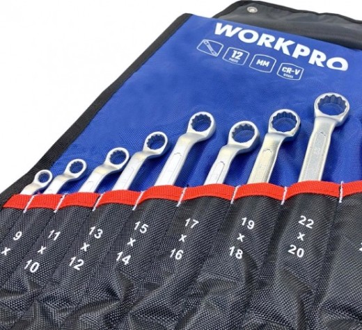 Набор накидных ключей WORKPRO WP202510 двусторонних 12шт. (6-32мм)